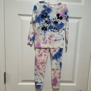Disney Kids Pajama Set - Purple and Blue Tie-Dye